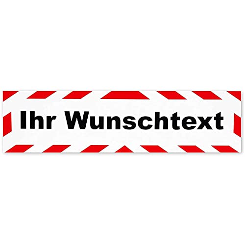 INDIGOS UG - Aufkleber Auto personalisiert - 30x8 cm - Schriftzug Aufkleber Wunschtext - Aufkleber selbst gestalten - Sprüche - Autoaufkleber - selbstklebend mit Rahmen