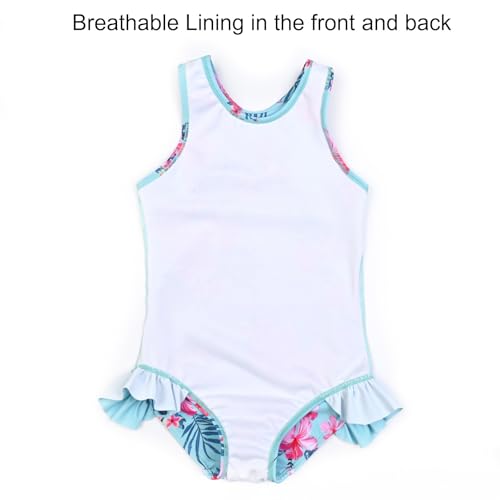 Image of QPANCY Girls Swimsuits Unicorn Bathing Suits Toddler Kids One Piece Swimwear