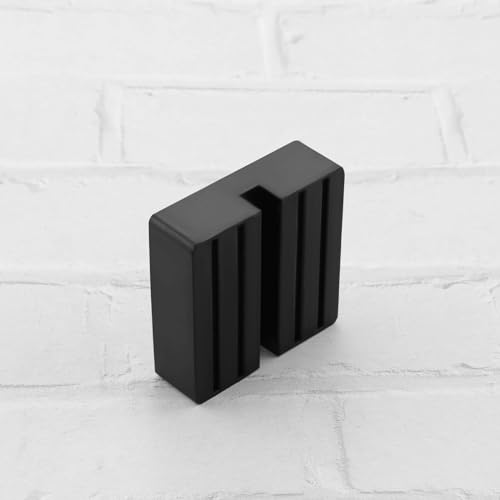 Image of SING F LTD 4pcs Slotted Square Car Jack Rubber Blocks 7.5 x 7.5 x 2.5cm Slotted Rubber Frame Rail Protector Square Pinch Welds Protector Lift Jack Pad for Toe Jack Axle Stands