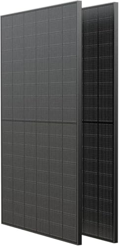 EF ECOFLOW 2PCS 400W Rigid Solar Panel Monocrystalline High-Efficiency Solar Module 37.1V(Vmp31V) 13.79A (Imp12.90A) 400W
