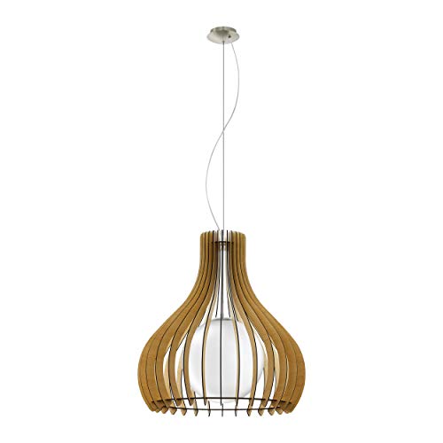 Preisvergleich Produktbild EGLO TINDORI Hängeleuchte, Stahl, 60 W, nickel-matt