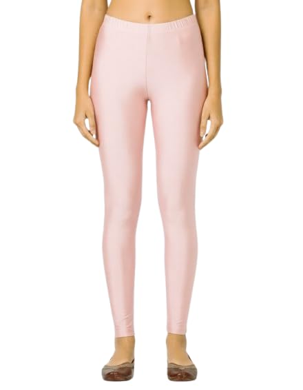 Women's Shimmer Leggings | Nylon Stretch Fabric | Slim Fit | Soft & Comfortable Elastic Waist | Full Length-picture-37