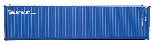 Image of Walthers SceneMaster 40' Hi-Cube Corrugated-Side Container-NYK Lines (Blue, White, red) 949-8265 HO Scale Model Railroad - Freight Model