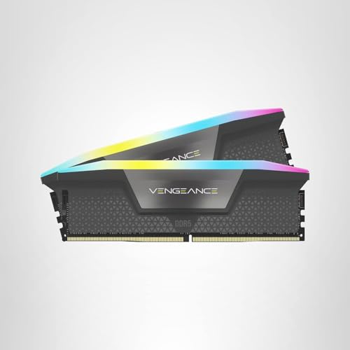 Memoria RAM CORSAIR VENGEANCE RGB DDR5 da 64GB (2x32GB) 6000MHz CL30 per Computer AMD - RAM - Immagine 6