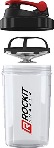 Premium Protein Shaker 500ml - erstklassige Mischfunktion mit Infusion Sieb - für super cremige Fitness Eiweiß Shakes, Proteinshake