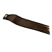 Full Shine Clip Hair Extensions 8 Pcs 18 Inch 100 Gram Seamless Hair Extensions Clip On Hair Straight Clip In Extensions Medium Brown Color 4 Skin Weft Clip In Hair Extensions for White Women