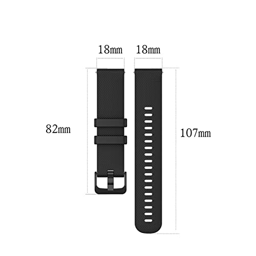 Correa de silicona de 20 mm universal color ágata para reloj 7