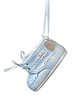 Ganz U.S.A. LLC Baby Boy First Christmas Blue Baby Shoe Ornament Dated 2021 for New Parents Birth Baby Shower Christmas Hanging Home Decor Presented in a White Gift Box Blue Boy