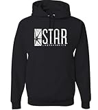 The Creating Studio Adult Star Laboratories Distressed Hoodie - Medium Black