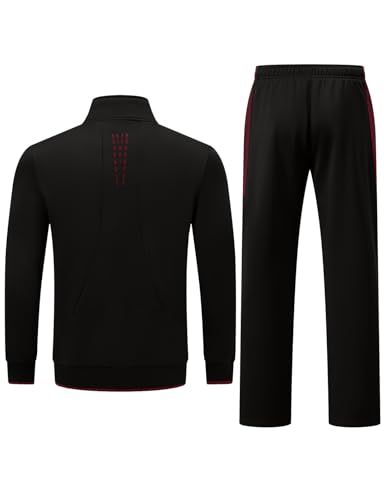 TBMPOY Men's Fleece Lined Tracksuits Sweatsuits 2 Piece Sets Winter Jogging Track Sweat Suits Thermal Casual Outfits2