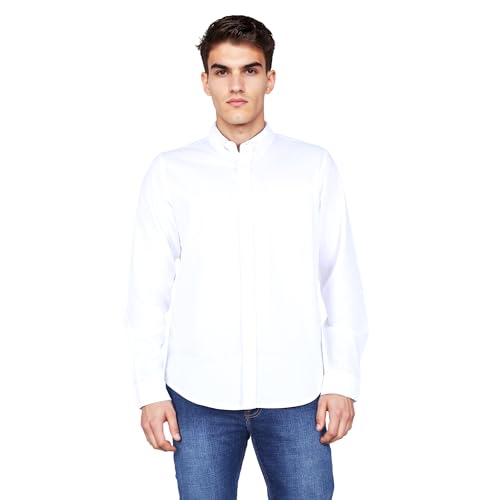 Image of Lee Men Solid White Regular Fit Shirt