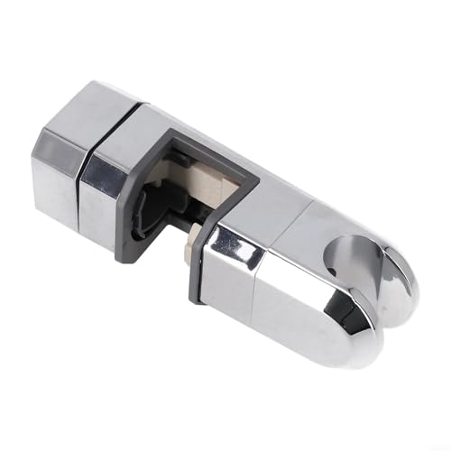 GANCEI Soporte para cabezal de ducha, para riel deslizante de 15 mm a 30 mm, soporte de ABS giratorio de 360° con diseño antideslizante, se adapta a barras deslizantes de ducha redondas o cuadradas (1