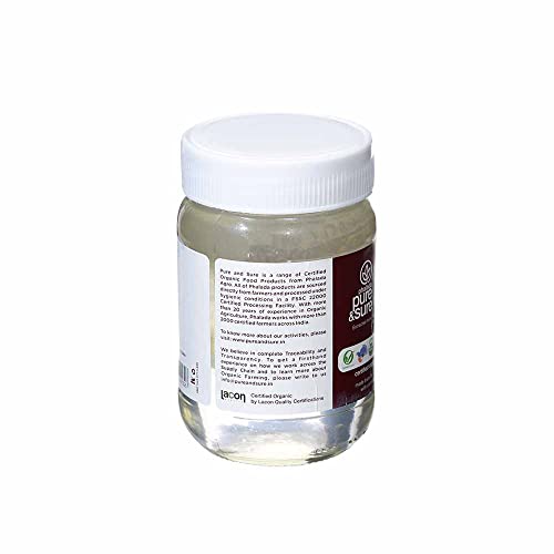 Image of Pure & Sure Cold Pressed Extra Virgin Coconut Oil 250 ml | Natural, Organic & Pure Nariyal Tel | Used for Cooking, Skin, Hair, Baby massage| Nutrient Rich & Chemical Free