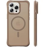 ORNARTO Funda para iPhone 15 Pro MAX Magnética,Translúcida,Caramelo