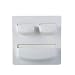 Produktbild CAheadY Selbstklebendes Lagerregal für die Wandmontage Keys Pencils Holder Organizer Shelf White 1