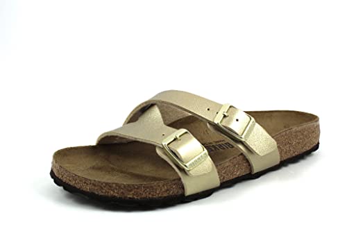 Birkenstock Mules Yao Balance Birko-Flor Gold, Sandalia Para Mujer, 35 Eu Étroit Birkenstock Mules Yao Balance Birko-Flor Gold, Sandalia Para Mujer, 35 Eu Étroit
