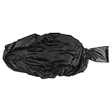 Contenu de l'emballage : le colis contient 1 housse de siège et 1 sac de rangement ; housse de siège de moto noire élégante conçue pour garder votre selle au sec et protégée.