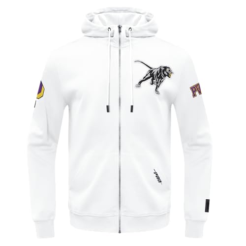 Image of Pro Standard Mens College Classic Chenille Cotton Double Knit Full Zip Hoodie