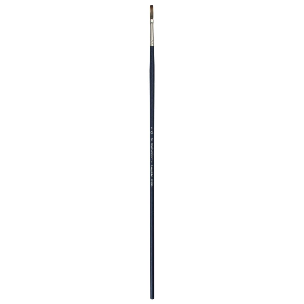 Royal Sabletek Long Handle Flat 8 - Artist Paint Brush - L95590-8 - Single by Nowells