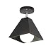 Produktbild JYDQM Zwei-Light Semi-Flush-Mount-Innendeckenleuchte, Finish mit weißem Glas