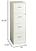 Space Solutions - 4 Drawer Fully Assembled Vertical Steel File Cabinet, Home & Small Office Use, Letter-Size, Locking, Pearl White