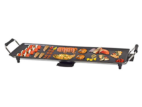 BEEPER-90386-Beper-90386-Plancha-de-Teppanyaki-1800-W-Aluminio-Antiadherente-Negro