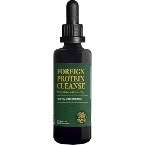 Global Healing Foreign Protein Cleanse (Spike Protein Detox) - Support Formula with Nattokinase and Wormwood - Helps Detox for Immune Support - 2 Fl Oz Cover