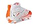 Puma Unisex Ultra 5 Match+ Laceless Firm Ground/Artificial Ground (Little Kid/Big Kid), Puma White/Puma Black/Glowing Red, 2, Medium
