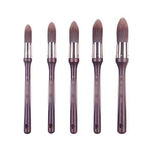 Pinceau multi-usages manche long en bois noble pour techniques artistiques