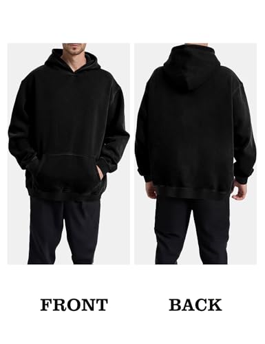 Hatant Oversized Hoodie Sweatshirts for Men Couples Heavyweight Hoodies Pullover Vintage Mens Acid Wash Sweaters Clothes 20254
