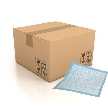 Empapador Desechable 60×60, 1.300 ml. Caja de 100 Uds, antideslizante, sin mantenimiento, con Superabsorbente, y sellado por los 4 lados.