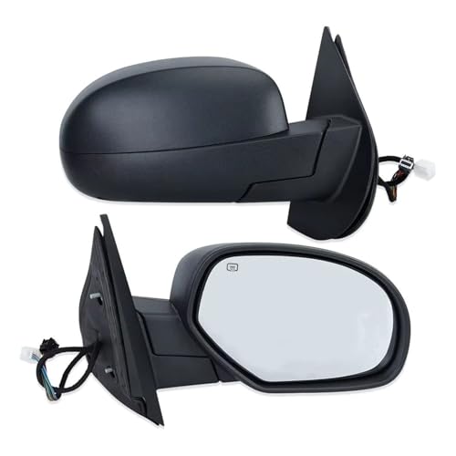 ���S�ȃh�A�~���[ �ɓK������V�G��1500 2500 HD 3500 HD �ɓK�����郆�[�R��XL 1500 XL 2500 2009-2013 �q�[�^�[�t���T�C�h�h�A�~���[�K���X �ԊO�h�A�A�Z���u��(2pcs black)