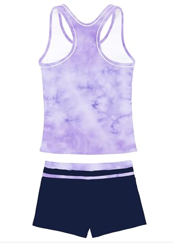 Image of Little Girls' Summer Swimwear Two Piece Boyshort Tankini Kids Swimsuit