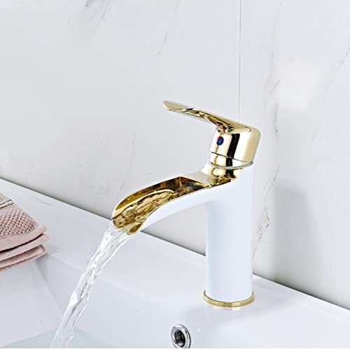 Robinet mitigeur d'évier à jet cascade et commande mono-trou - 4