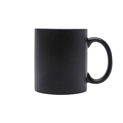 Caneca de Porcelana Luminus Preta 350ml - Lyor