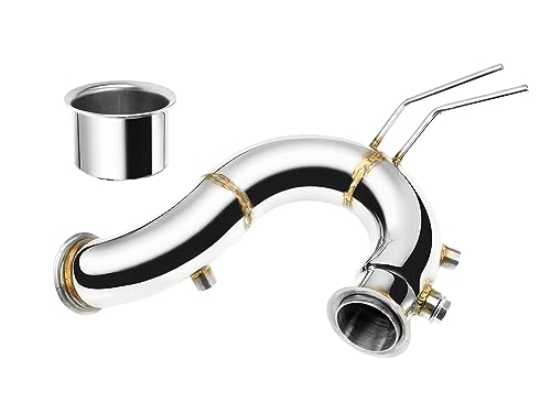 Funzione orientata alle prestazioni: la downpipe è progettata per ridurre la contropressione dei gas di scarico, migliorare la prontezza del turbo e favorire un flusso dei gas più libero. Questo contribuisce a una guida più sportiva e a una migliore erogazione della coppia ai bassi e medi regimi. Caratteristiche di questa versione: flessibile rinforzato internamente.