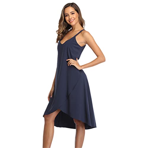 Robe bohème sans manches col en V Dninmim noir foncé taille S