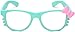 Non-Prescription Clear Lens Hello Kitty Bow Tie Women Girls Fashion Glasses