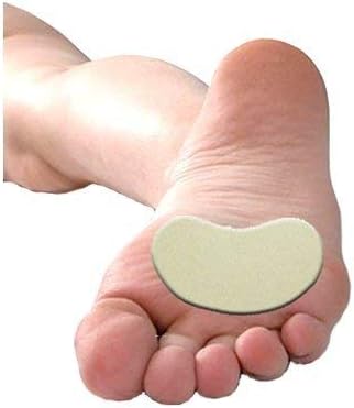 Moleskin Ball of Foot Pads, Kidney Shaped, 100 Metatarsal Pads per Order (3 1/2" Wide)