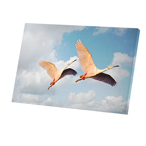 Vie sauvage poster flamants roses tableau pour illuminer une pièce sombre