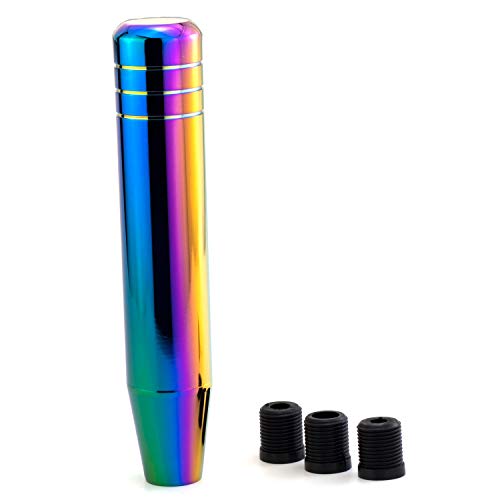 Thruifo 7.09" Gear Stick Shifter Knobs, Long Weighted Car Shift Handle Knob With Aluminum Alloy Fit Most Manual Automatic Transmissions, Multicoloured #TOP5