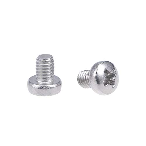 Uxcell A18111200UX0382 M3X4Mm Machine Screws Pan Phillips Cross Head Screw 304 Stainless Steel Fasteners Bolts 30Pcs cover