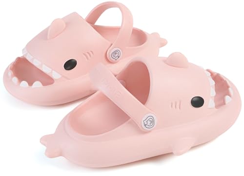 Image of KVbabby Kids Shark Slides Boys Girls Cloud Sandals | Cloud Sandals,Open Toe,Beach Pool Water Shoes,Slip-on,Lightweight,Non-Slip,Soft,Flexible,EVA Slippers