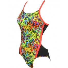 Maillot de bain Aqua Sphere Corail pour cours de natation fille