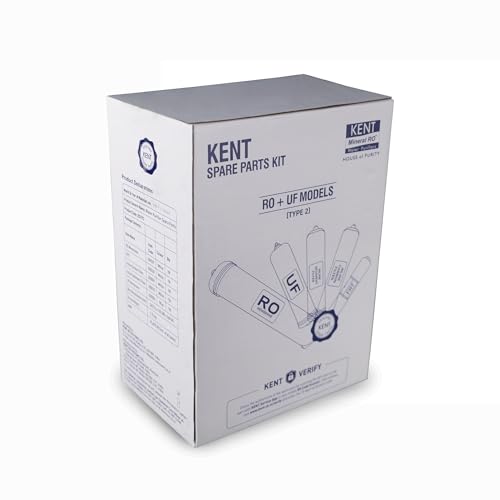 Image of KENT AMC Spare Kit - RO | Included Components High Flow RO Membrane, FRT 450, Inline Sediment Filter, Inline Carbon Filter, U.F. Membrane 8 inch, White