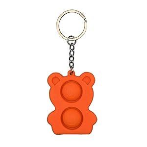 Dimple Fidget Speelgoed, Kinderen Volwassen Dimple Sleutelhanger Toy, Push Pop Bubble Sensory Toys Fidget Speelgoed voor…