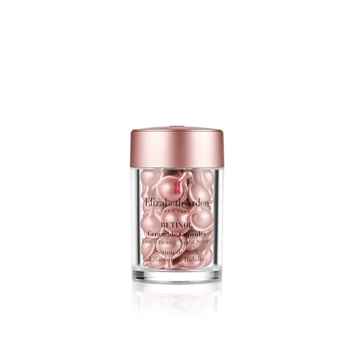 Elizabeth Arden Retinol Ceramide Capsules Line Erasing Night Serum, Anti-Aging Serum for Fine Lines and Wrinkles, Suitable for All Skin Types, 30 pc, 0.47 fl oz