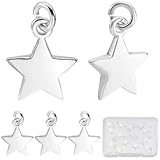 Usi multipli:i ciondoli a forma di pentagramma possono essere utilizzati per una varietà di decorazioni fai da te, adatto per orecchini, collane, bracciali e altri gioielli, utilizzato per realizzare portachiavi, catene maglione, cavigliere, accessori per la decorazione del telefono cellulare, possono anche essere dei regali fantastici per la tua famiglia e i tuoi amici