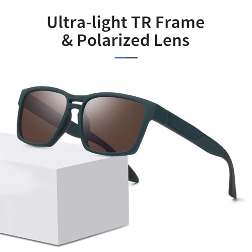 Image of Face Shadow Polarized Fishing Sunglasses for Men Lightweight Sun Glasses TR90 UV Protection for Driving Cycling Golf