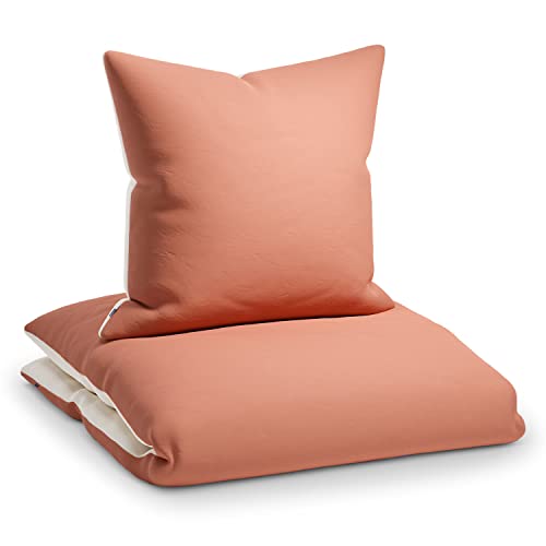 Sleepwise Soft Wonder housse de couette 135 x 200 microfibre Oeko-TEX®, parure de lit 135 x 200 adulte et taie d'oreiller Lavables en Machine, linge de lit et oreillers antistatiques hypoallergéniques Cover